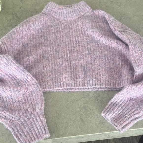ASOS Sweaters - ASOS purple CROPPED Knit Sweater size small